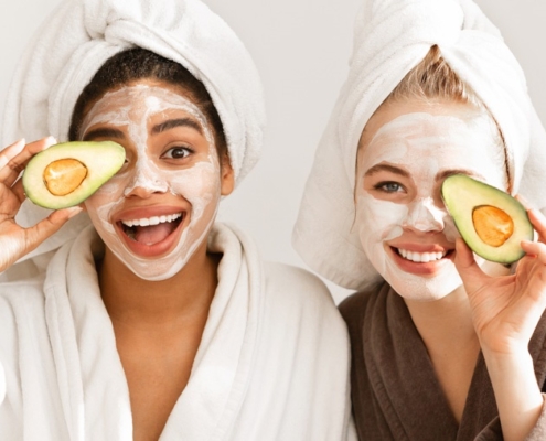 Avocado-Maske für trockene Haut