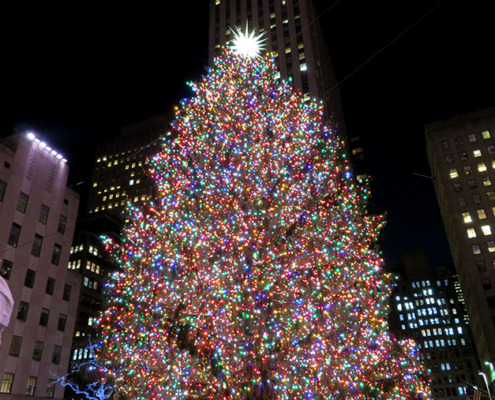 Der Weihnachtsbaum am Rockefeller Center
